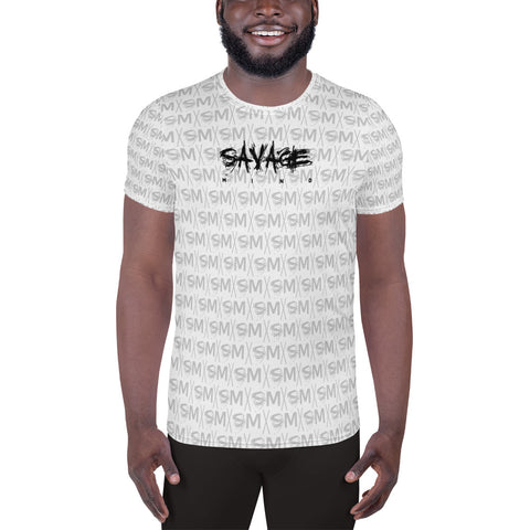 Savage Mind White Athletic T-shirt